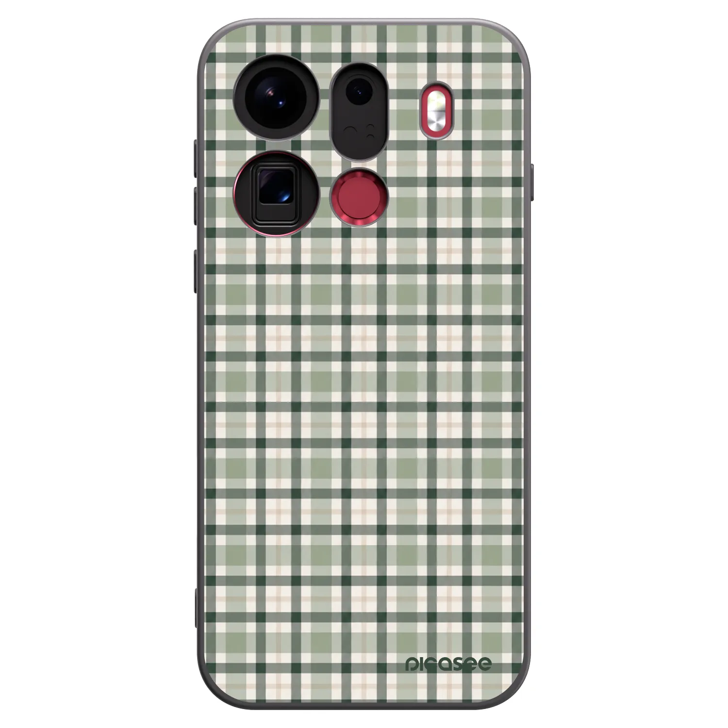 Picasee fekete szilikon tok az alábbi mobiltelefonokra OPPO Find X9 Pro - Sage Tartan