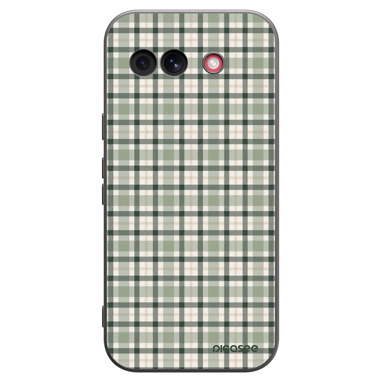 Picasee fekete szilikon tok az alábbi mobiltelefonokra Google Pixel 10a - Sage Tartan