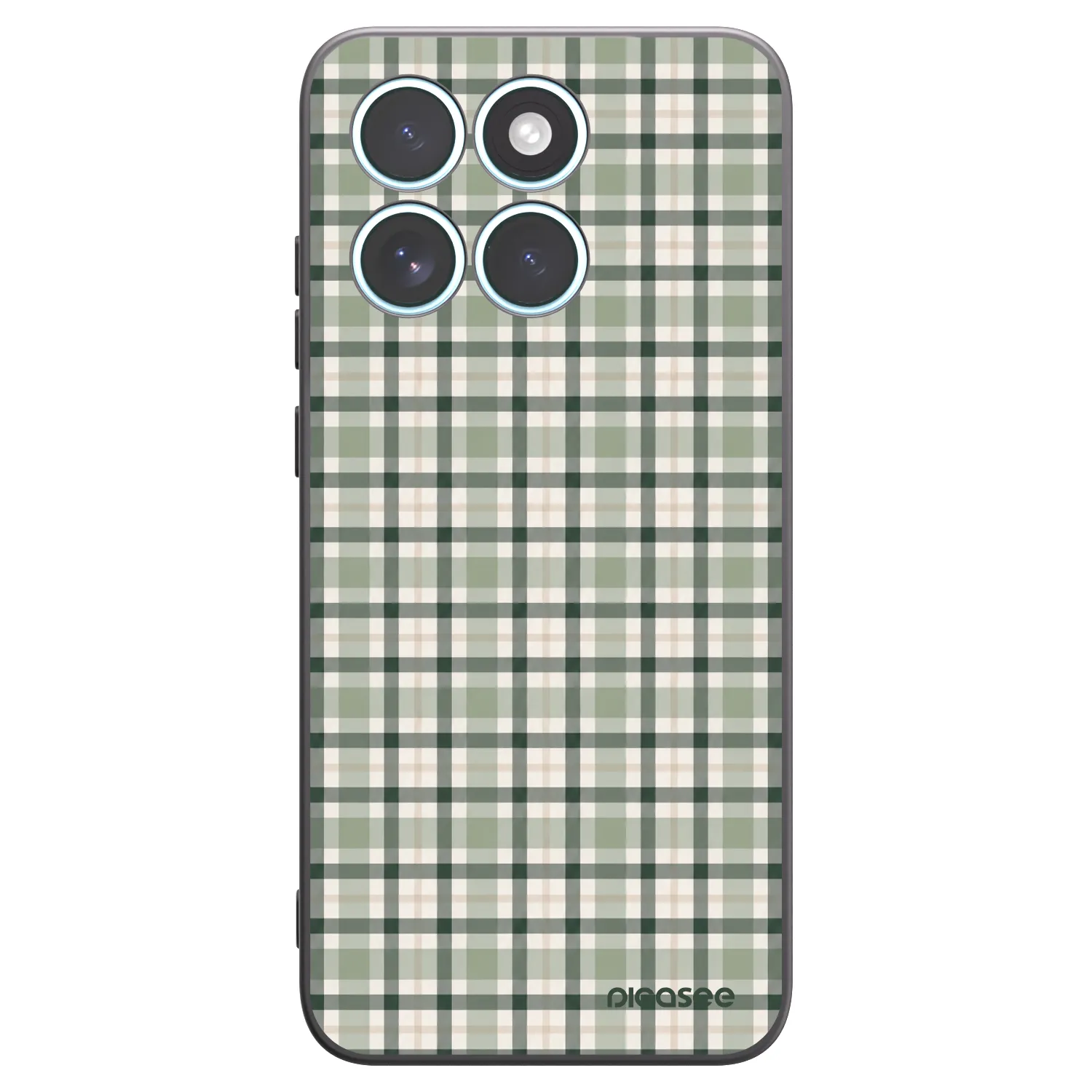 Picasee fekete szilikon tok az alábbi mobiltelefonokra Motorola Edge 70 Fusion - Sage Tartan