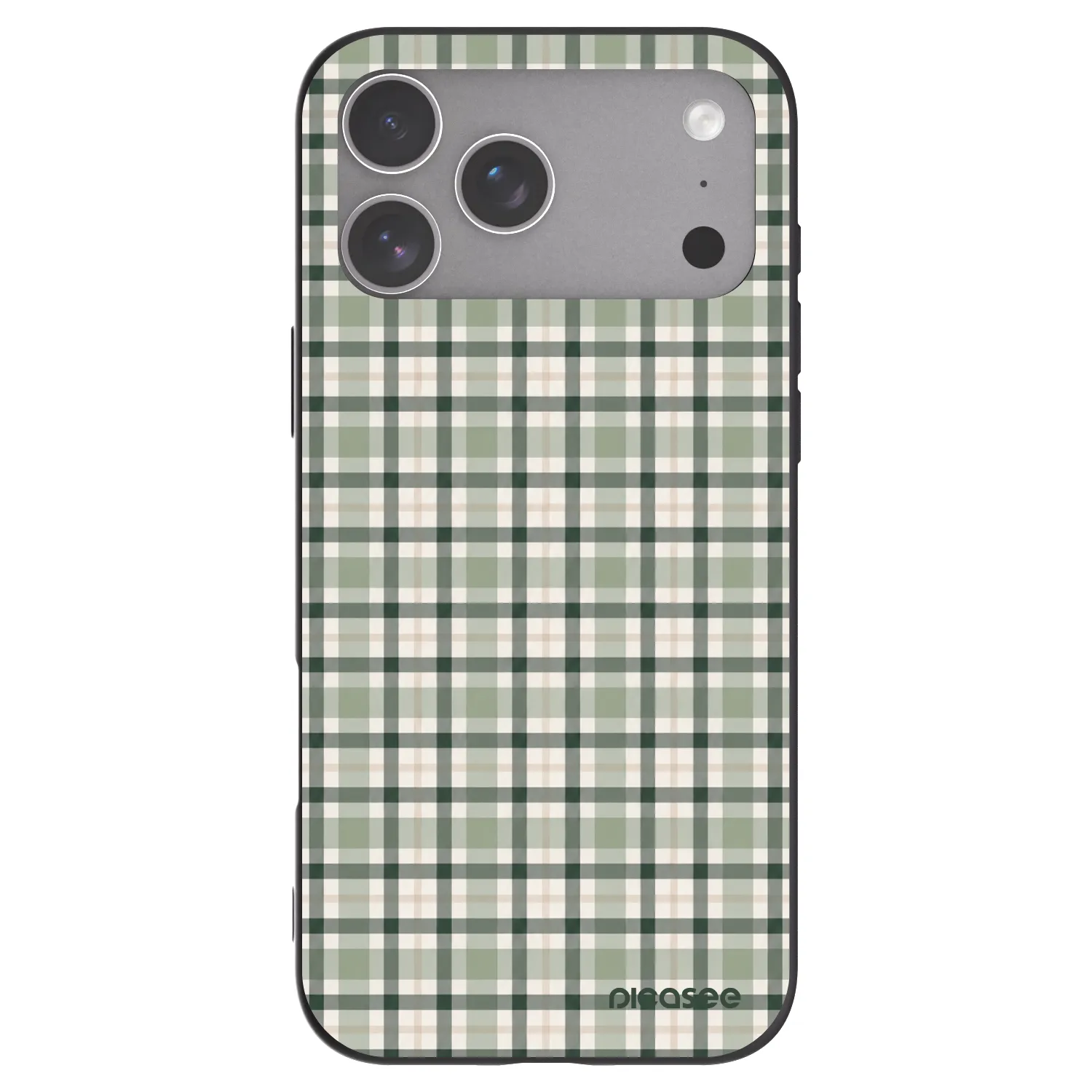 Picasee fekete szilikon tok az alábbi mobiltelefonokra Apple iPhone 18 Pro Max - Sage Tartan