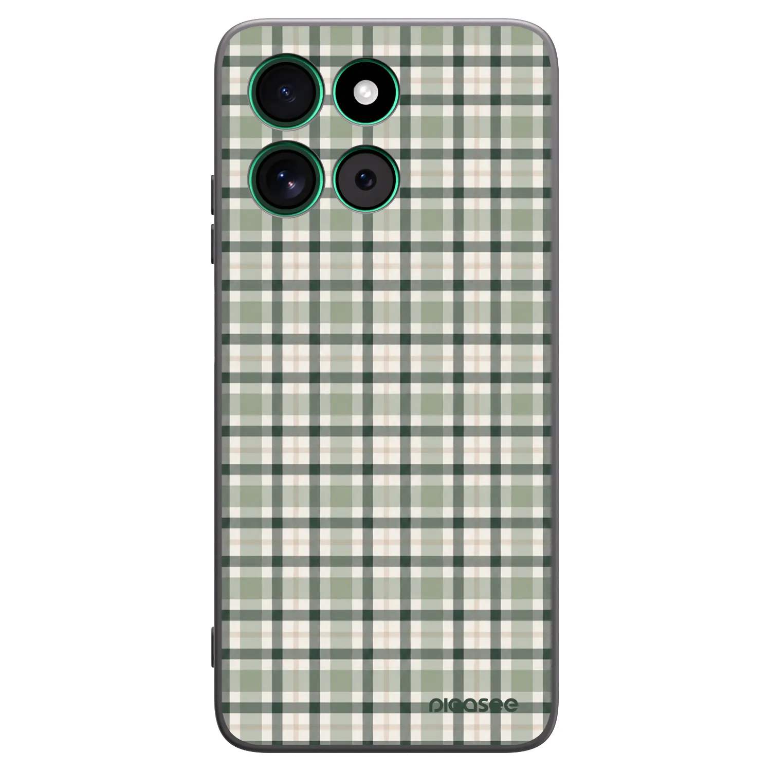 Picasee fekete szilikon tok az alábbi mobiltelefonokra Motorola Moto G57 Power - Sage Tartan