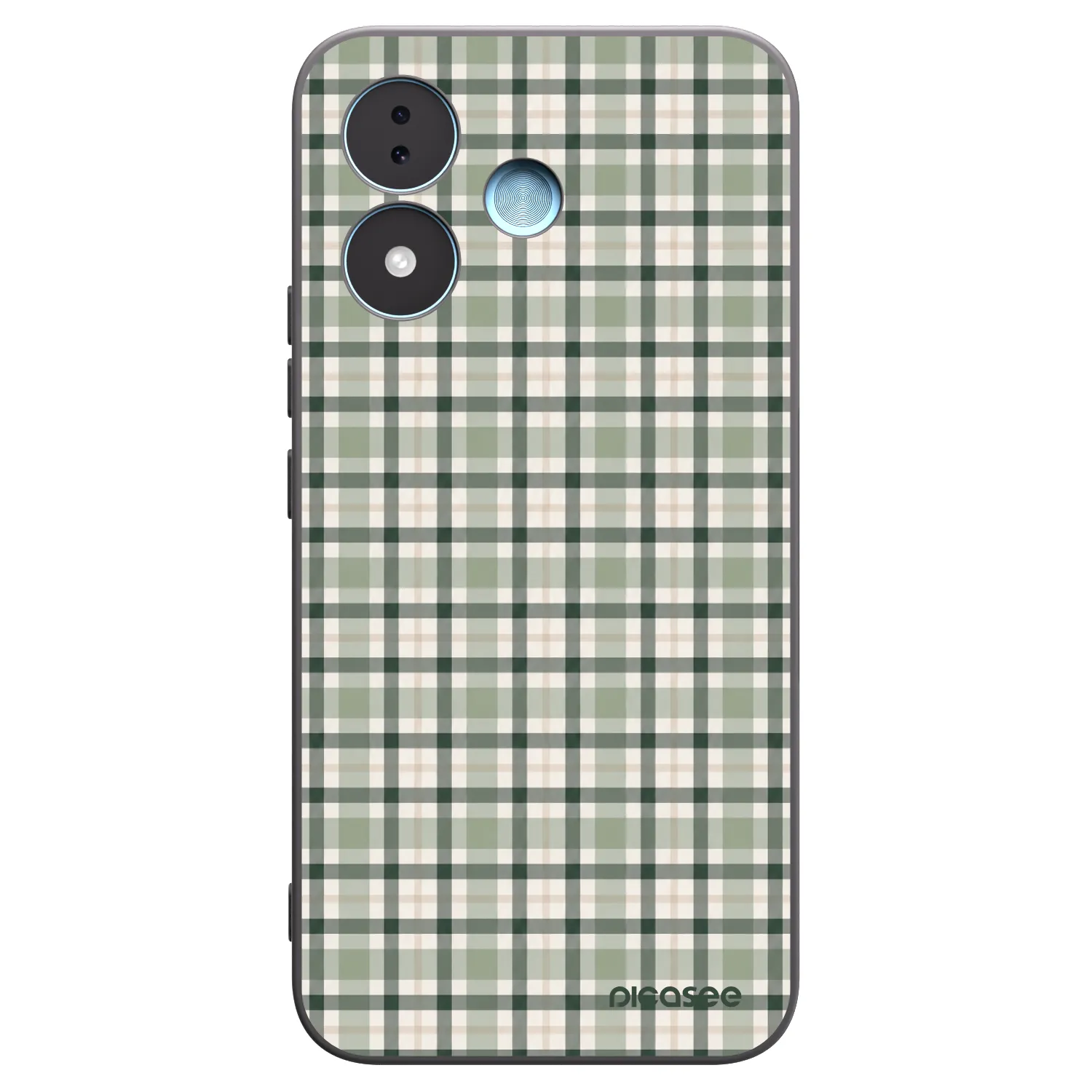 Picasee fekete szilikon tok az alábbi mobiltelefonokra Xiaomi Redmi Note 17 5G - Sage Tartan