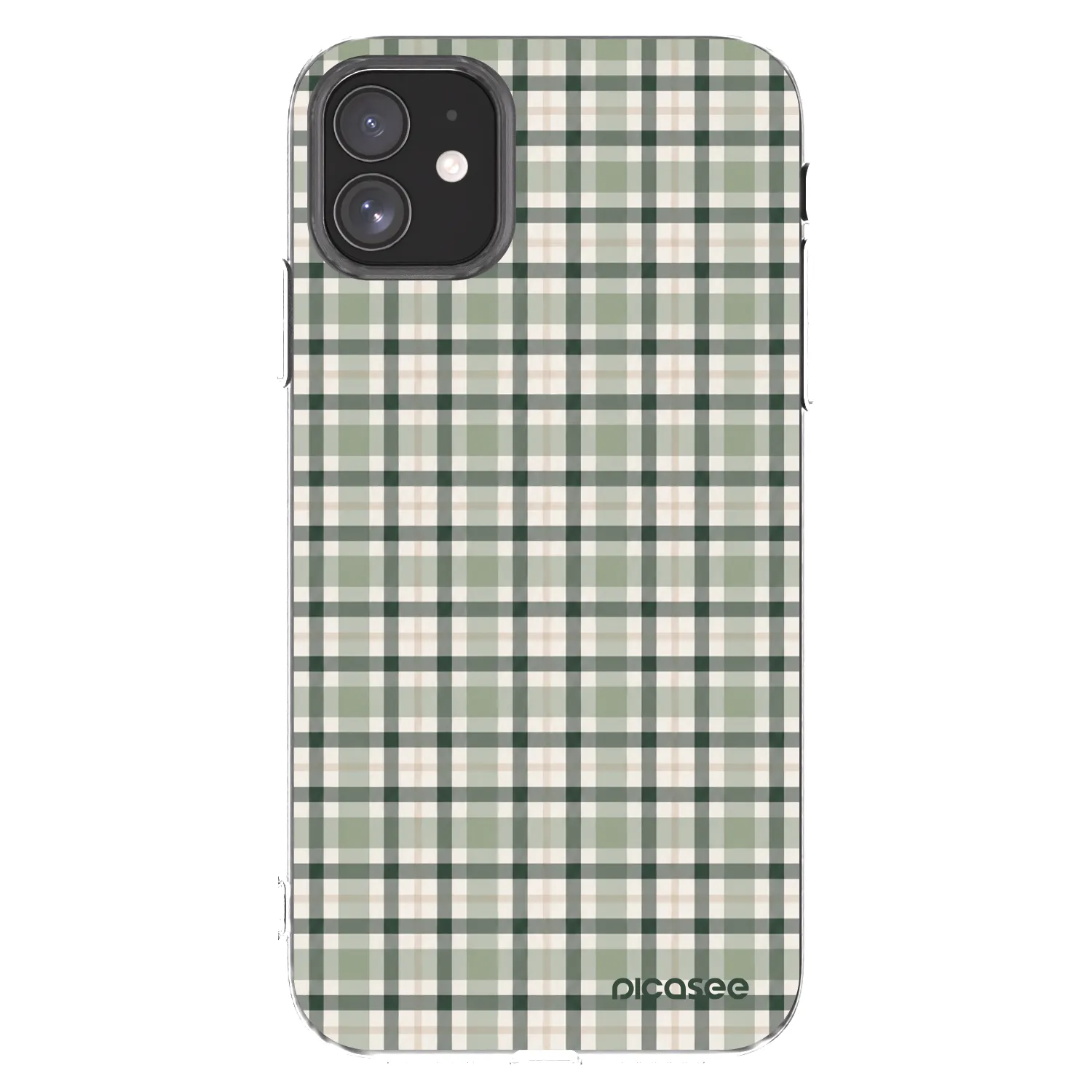 Picasee átlátszó szilikon tok az alábbi mobiltelefonokra Apple iPhone 11 - Sage Tartan