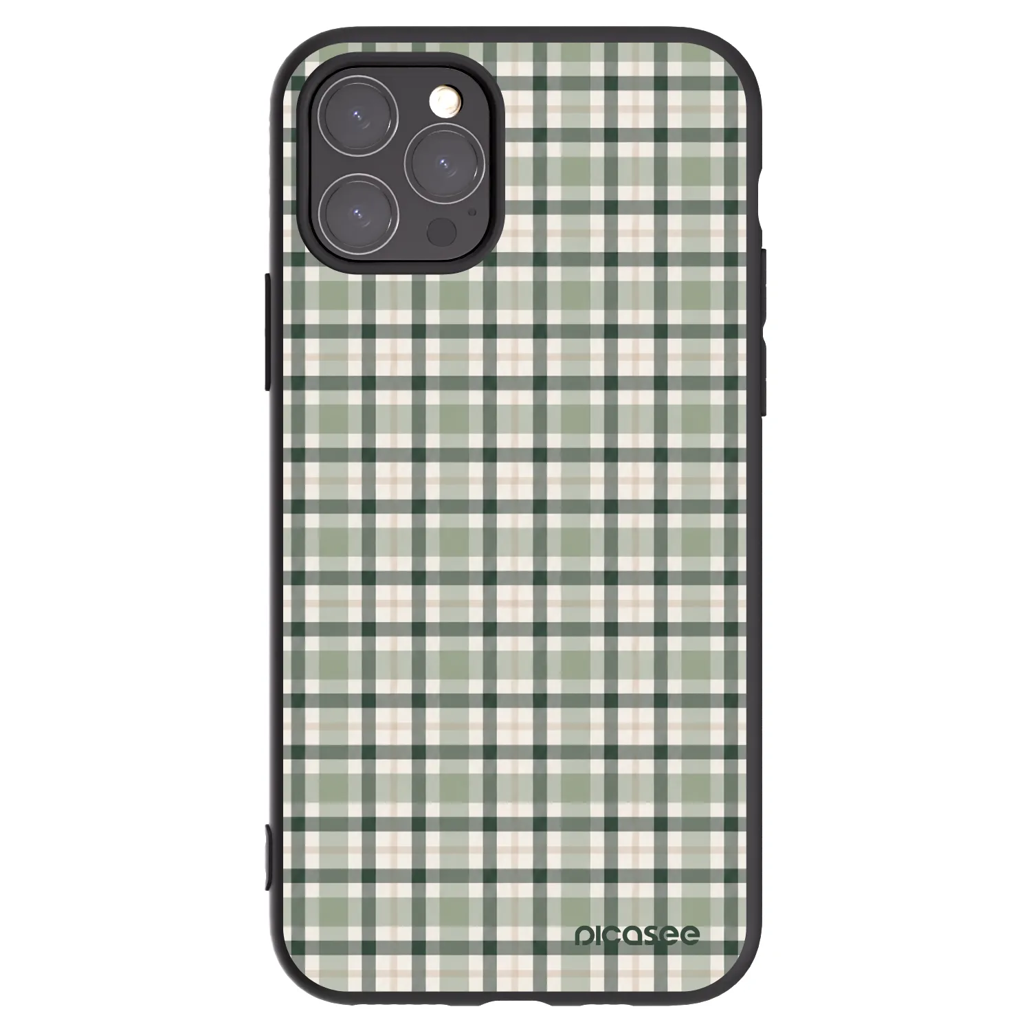 Picasee fekete szilikon tok az alábbi mobiltelefonokra Apple iPhone 11 Pro - Sage Tartan