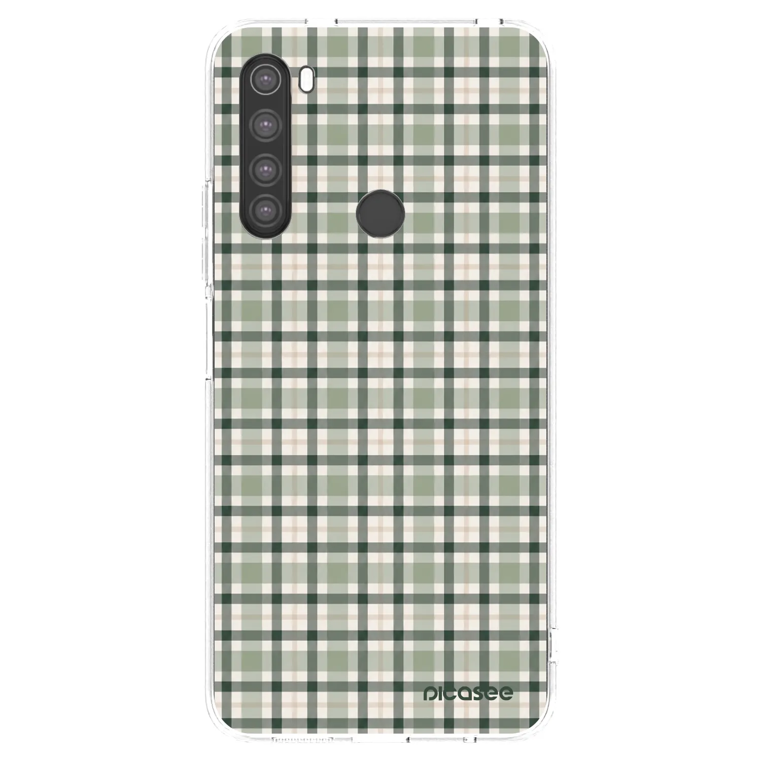 Picasee átlátszó szilikon tok az alábbi mobiltelefonokra Xiaomi Redmi Note 8 - Sage Tartan