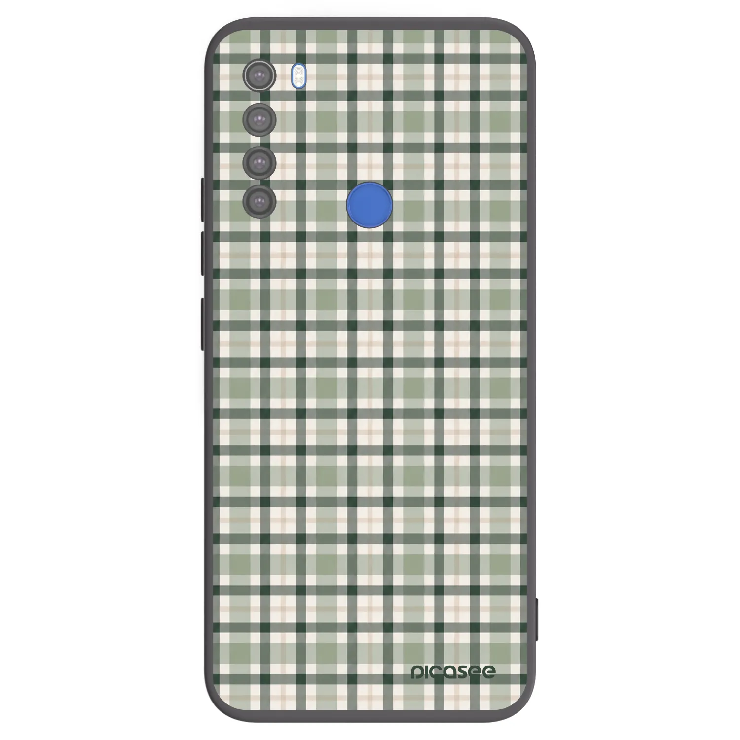 Picasee fekete szilikon tok az alábbi mobiltelefonokra Xiaomi Redmi Note 8T - Sage Tartan