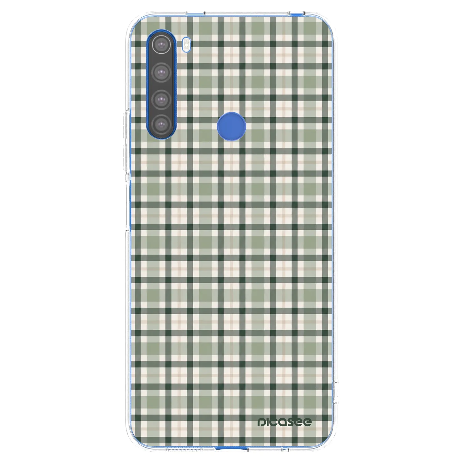 Picasee átlátszó szilikon tok az alábbi mobiltelefonokra Xiaomi Redmi Note 8T - Sage Tartan