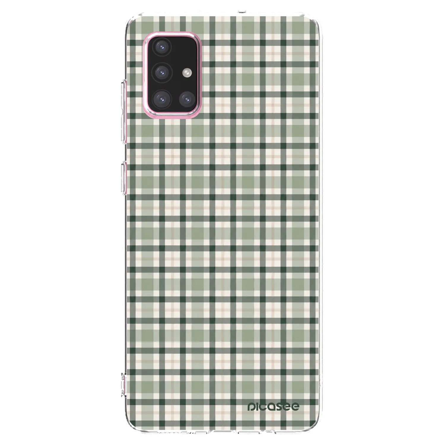 Picasee átlátszó szilikon tok az alábbi mobiltelefonokra Samsung Galaxy A71 A715F - Sage Tartan