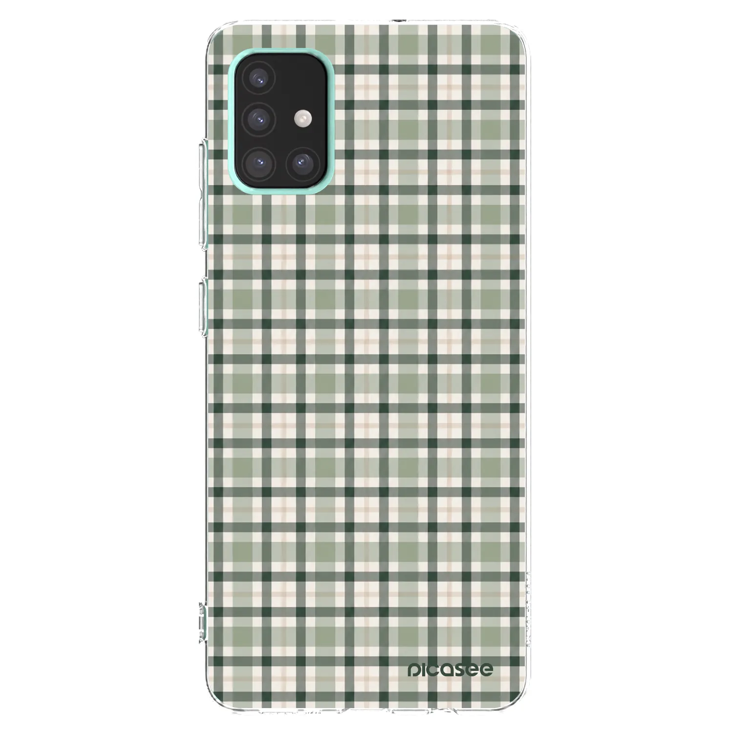 Picasee átlátszó szilikon tok az alábbi mobiltelefonokra Samsung Galaxy A51 A515F - Sage Tartan