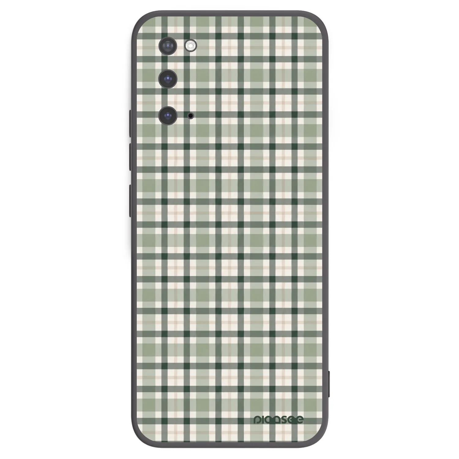 Picasee fekete szilikon tok az alábbi mobiltelefonokra Samsung Galaxy S20 G980F - Sage Tartan