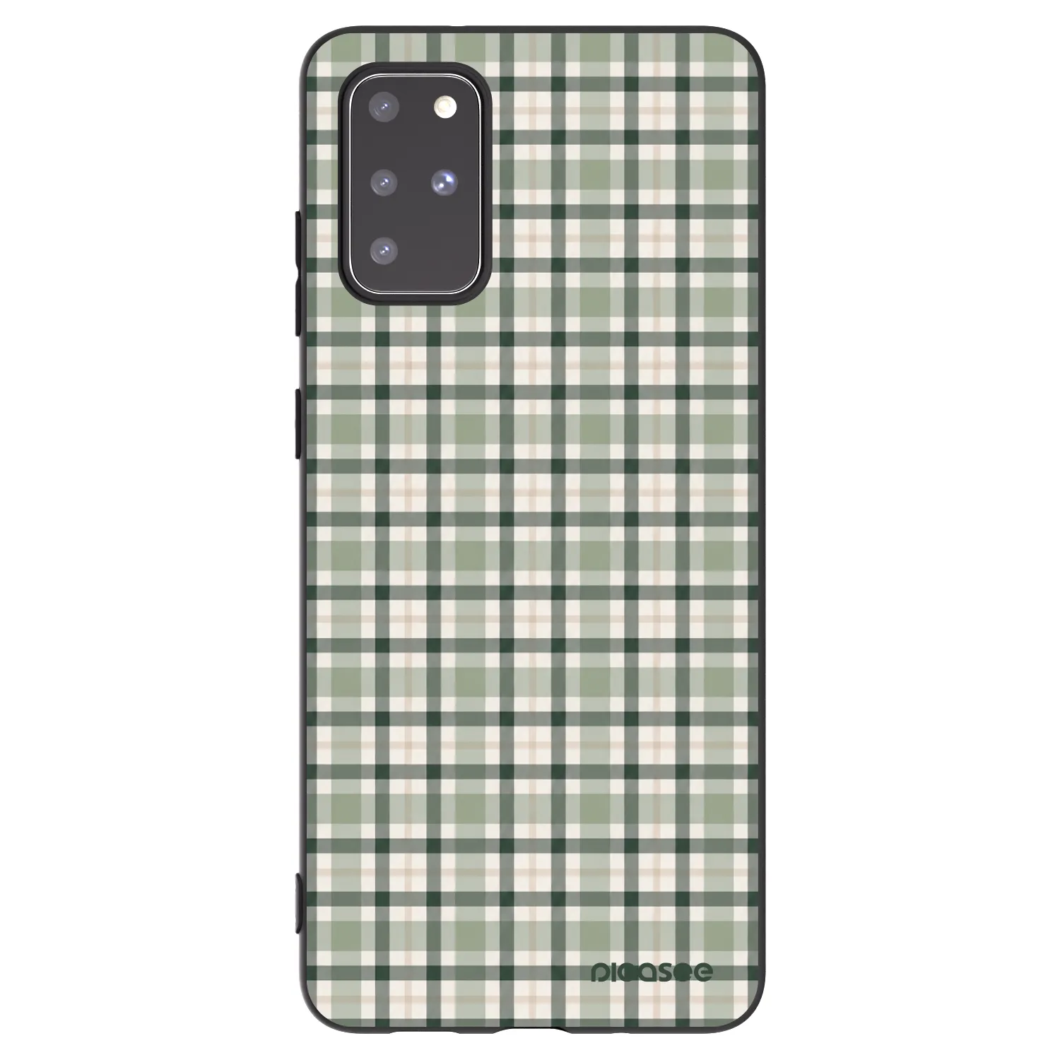 Picasee fekete szilikon tok az alábbi mobiltelefonokra Samsung Galaxy S20+ G985F - Sage Tartan
