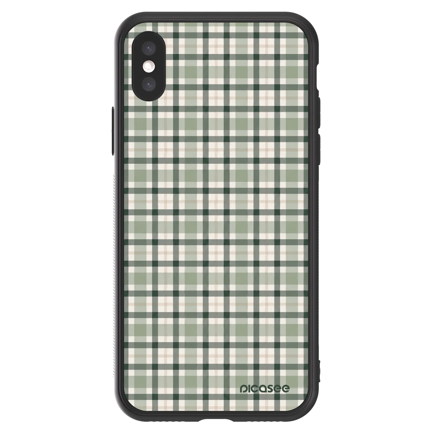 Picasee ULTIMATE CASE Apple iPhone X/XS - készülékre - Sage Tartan
