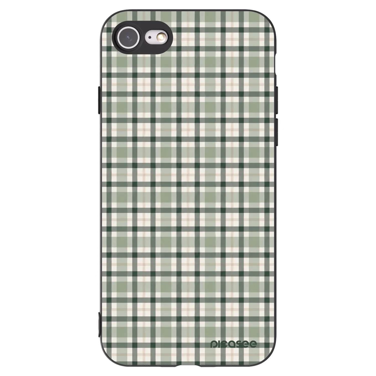 Picasee fekete szilikon tok az alábbi mobiltelefonokra Apple iPhone SE 2020 - Sage Tartan