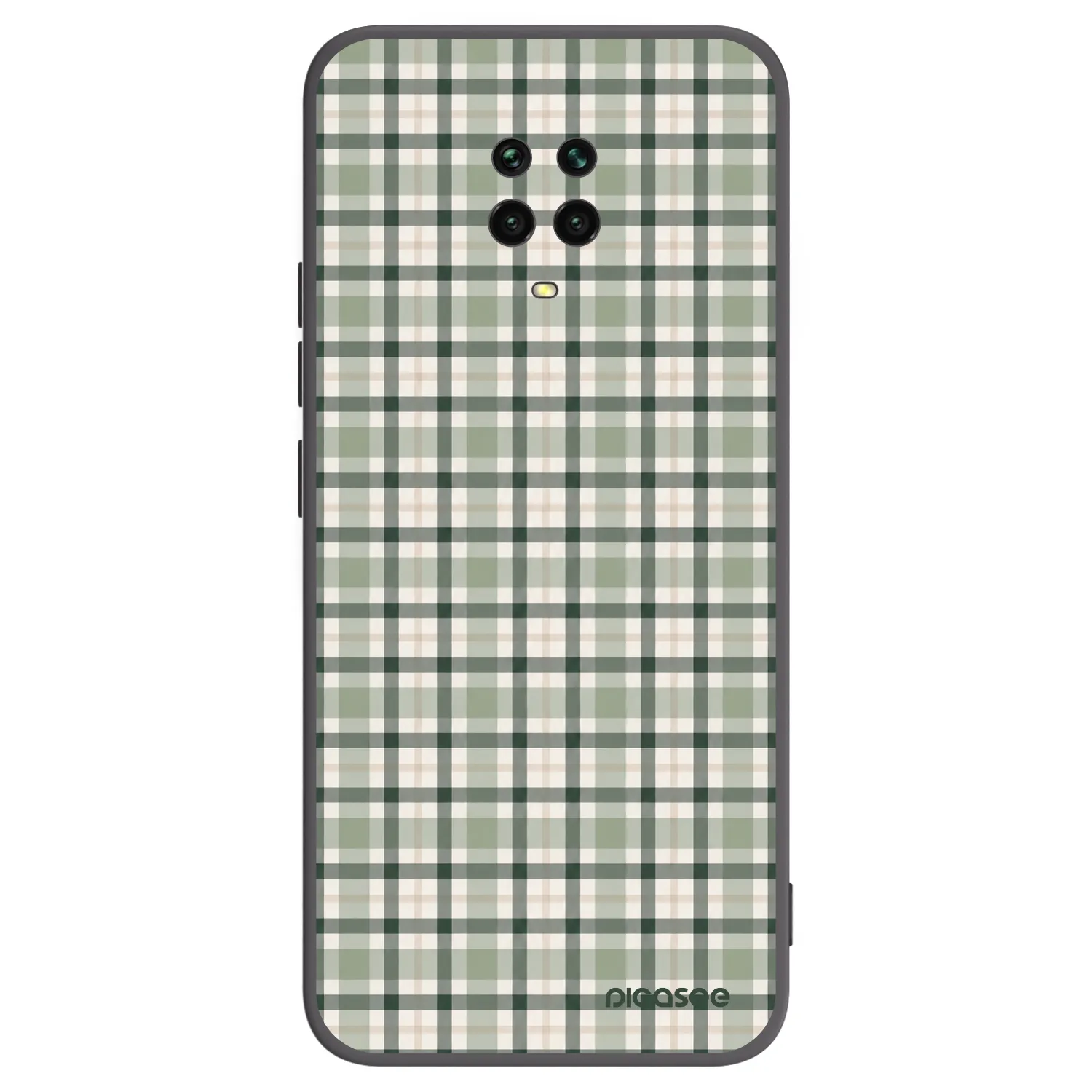 Picasee fekete szilikon tok az alábbi mobiltelefonokra Xiaomi Redmi Note 9S - Sage Tartan