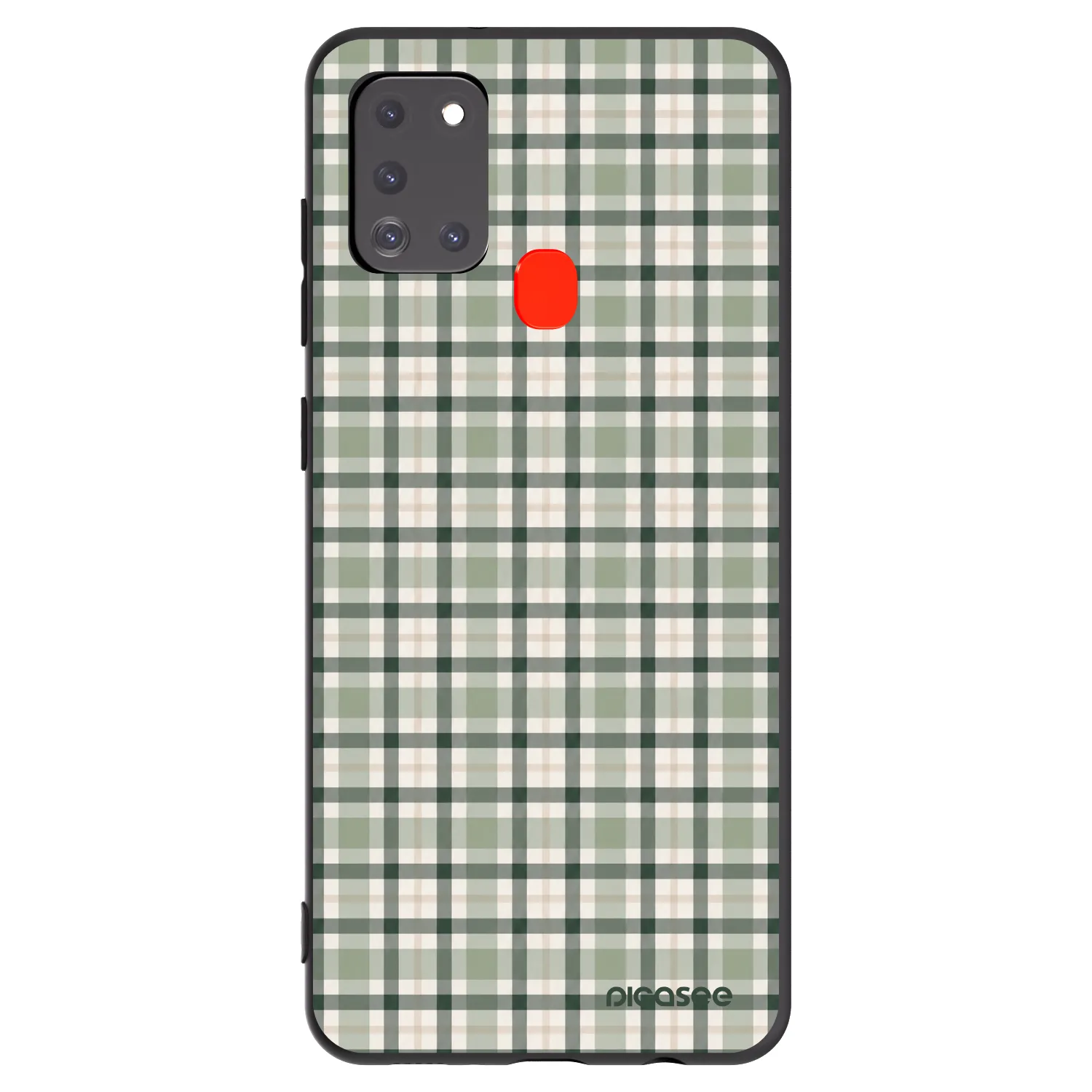 Picasee fekete szilikon tok az alábbi mobiltelefonokra Samsung Galaxy A21s - Sage Tartan