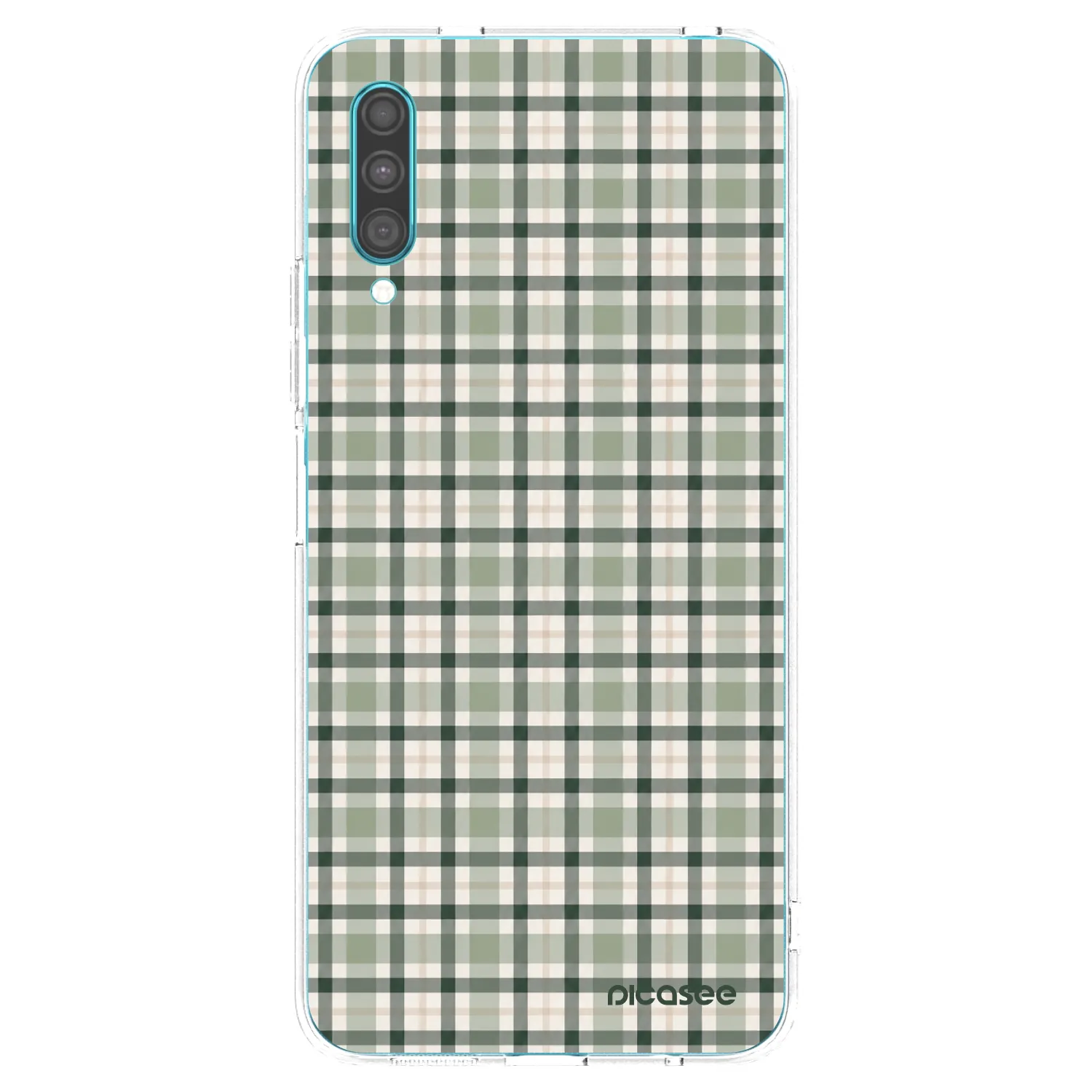 Picasee átlátszó szilikon tok az alábbi mobiltelefonokra Samsung Galaxy A30s A307F - Sage Tartan