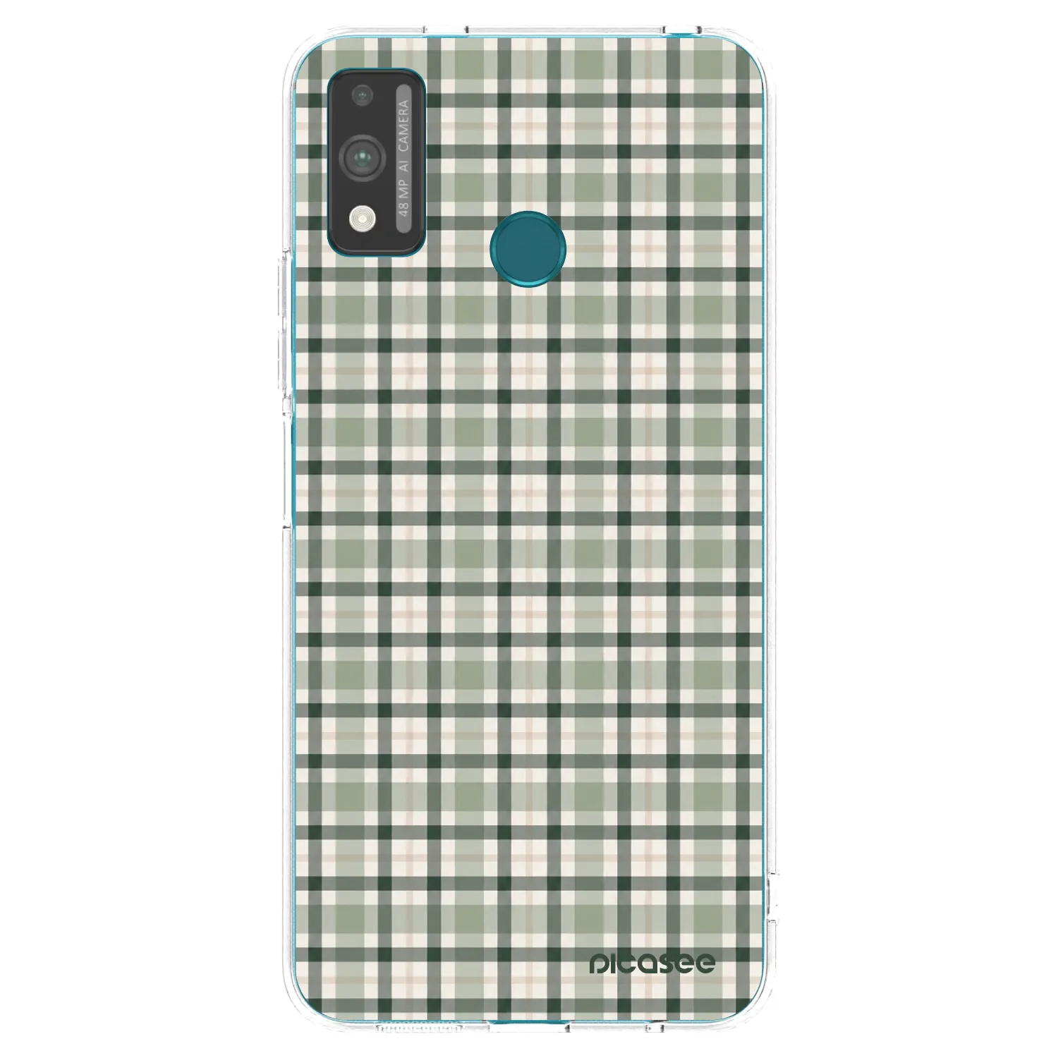 Picasee átlátszó szilikon tok az alábbi mobiltelefonokra Honor 9X Lite - Sage Tartan
