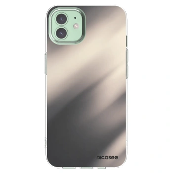 Picasee átlátszó szilikon tok az alábbi mobiltelefonokra Apple iPhone 12 - Smoky Beige
