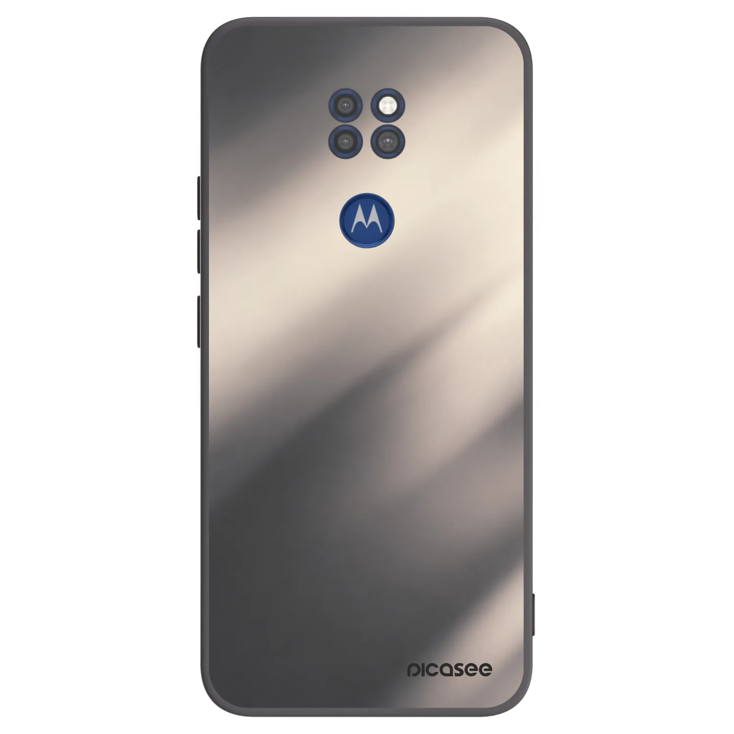 Picasee fekete szilikon tok az alábbi mobiltelefonokra Motorola Moto G9 Play - Smoky Beige