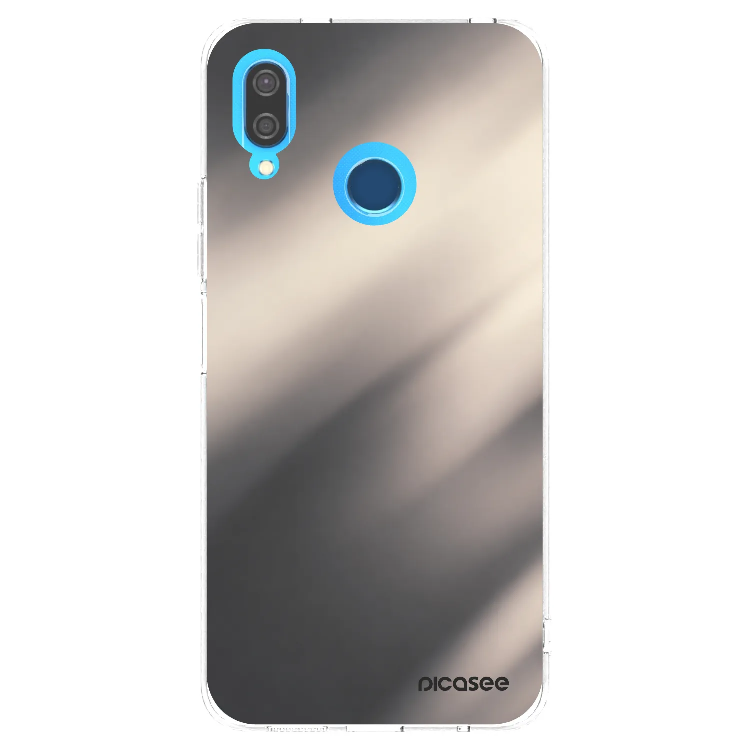 Picasee átlátszó szilikon tok az alábbi mobiltelefonokra Huawei P20 Lite - Smoky Beige
