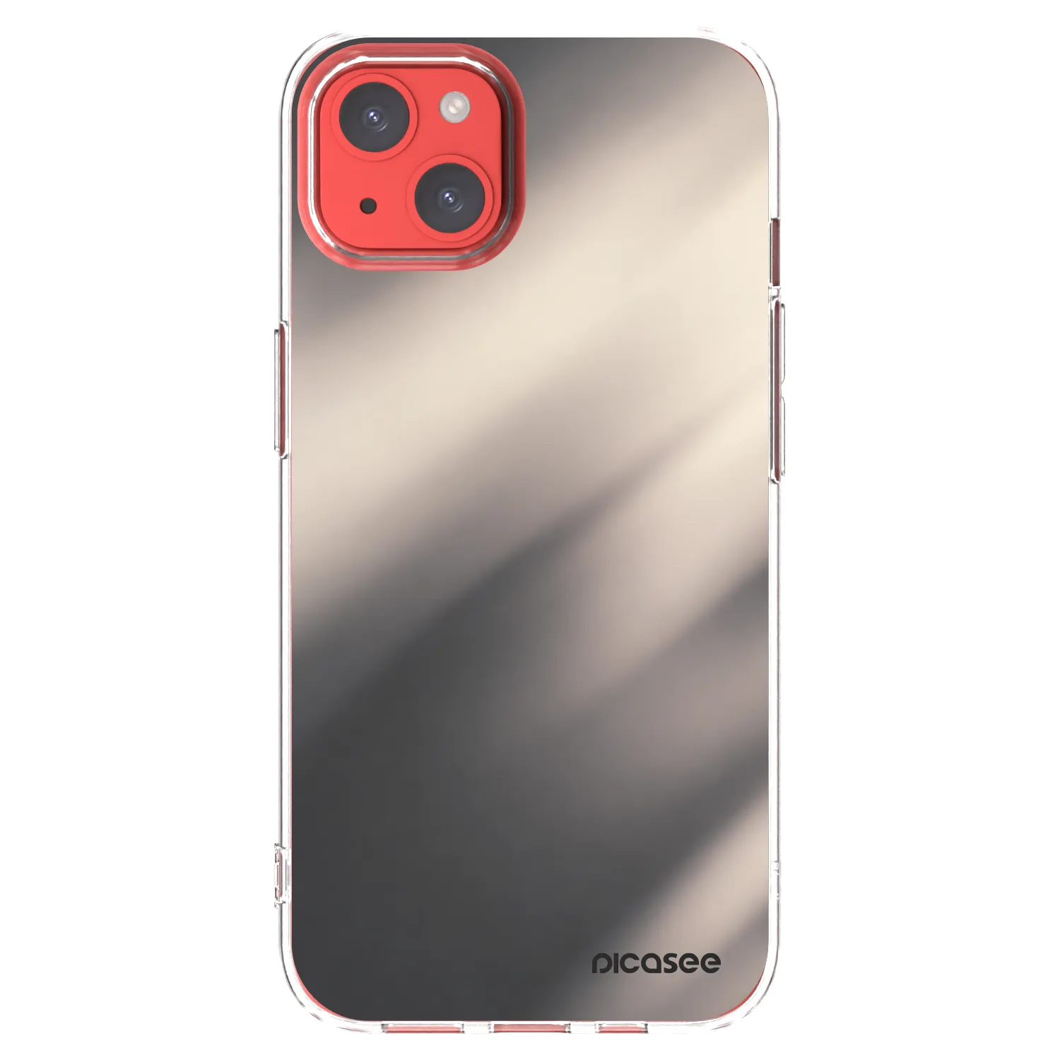 Picasee átlátszó szilikon tok az alábbi mobiltelefonokra Apple iPhone 13 - Smoky Beige
