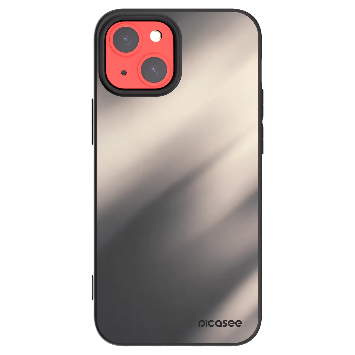 Picasee fekete szilikon tok az alábbi mobiltelefonokra Apple iPhone 13 mini - Smoky Beige