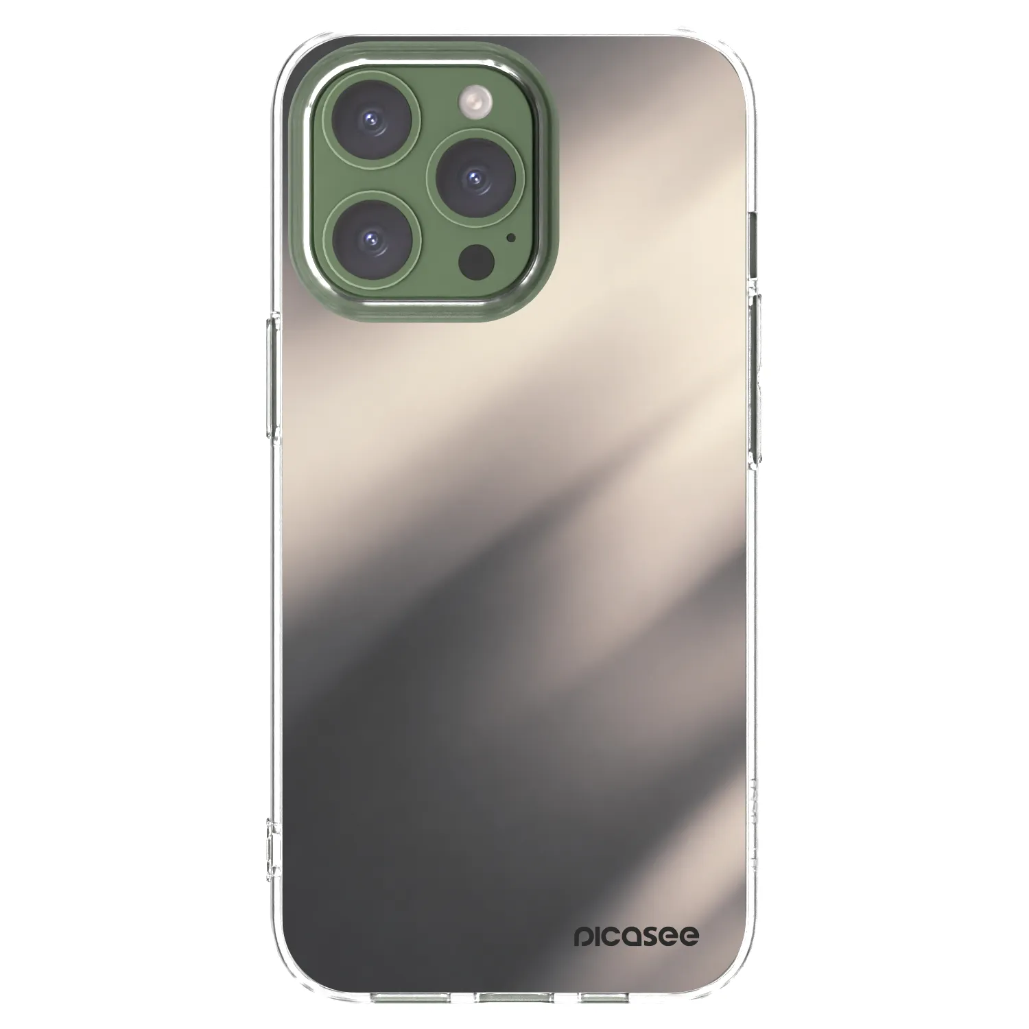 Picasee átlátszó szilikon tok az alábbi mobiltelefonokra Apple iPhone 13 Pro - Smoky Beige