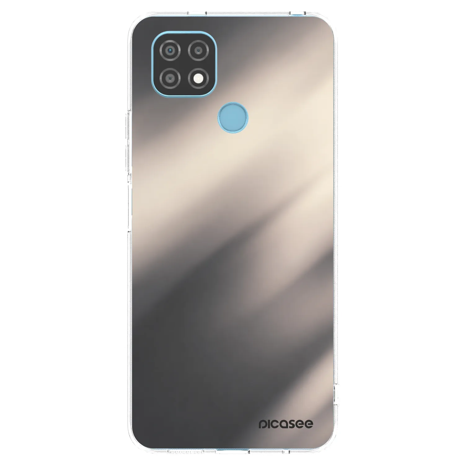 Picasee átlátszó szilikon tok az alábbi mobiltelefonokra Realme C21 - Smoky Beige