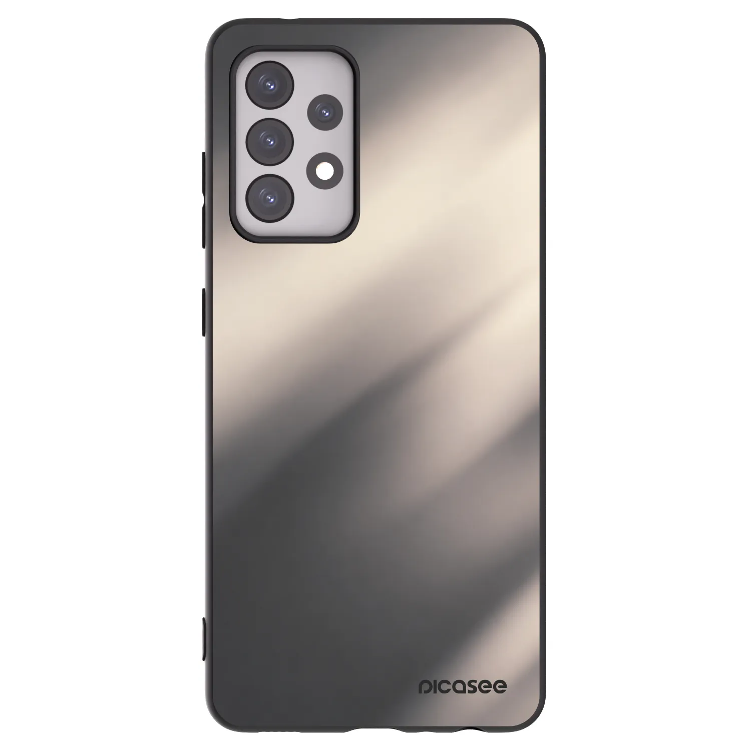 Picasee fekete szilikon tok az alábbi mobiltelefonokra Samsung Galaxy A52s 5G A528B - Smoky Beige
