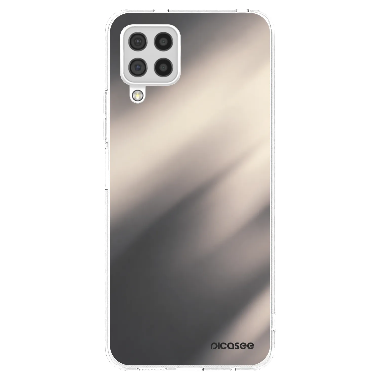 Picasee átlátszó szilikon tok az alábbi mobiltelefonokra Samsung Galaxy A22 A225F 4G - Smoky Beige