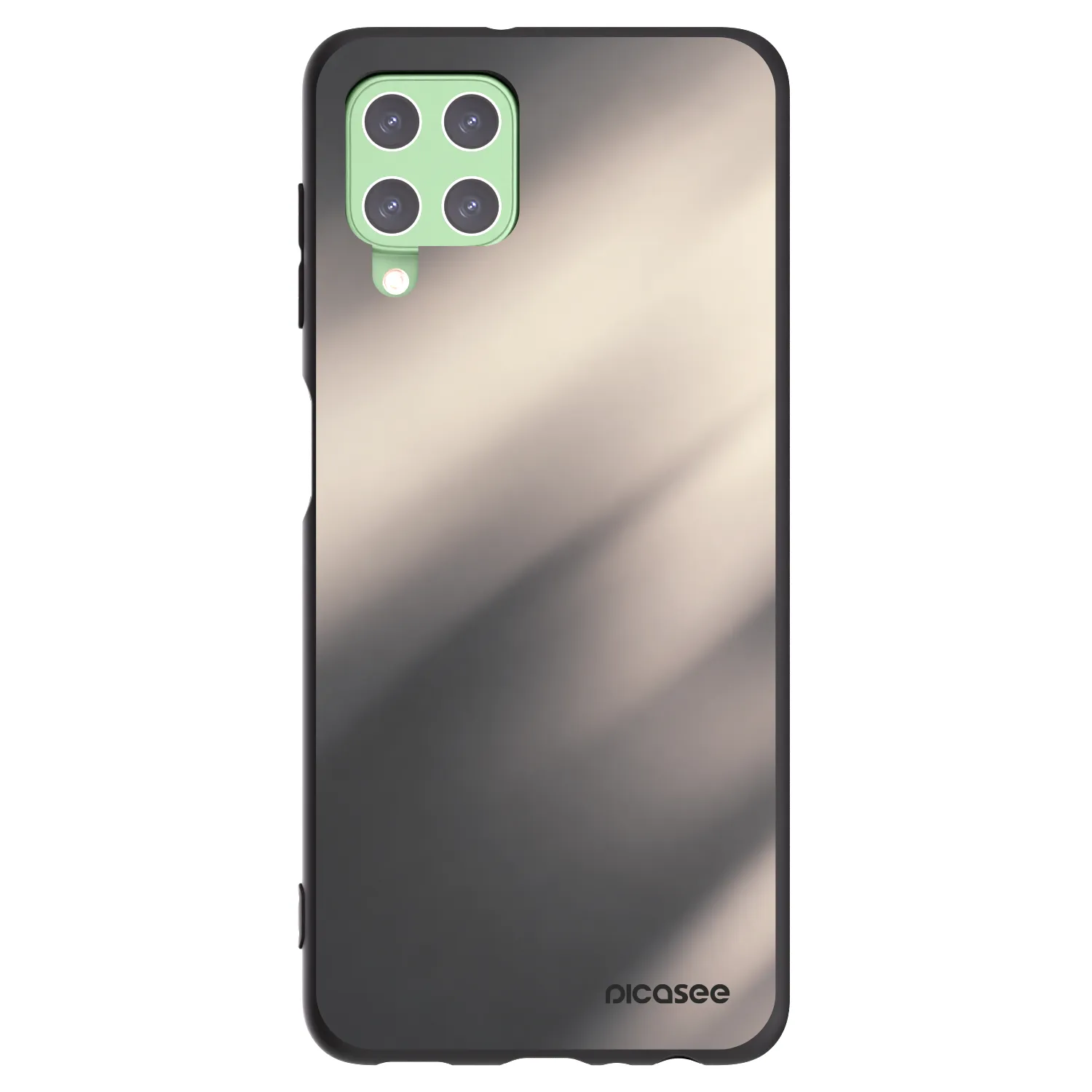 Picasee fekete szilikon tok az alábbi mobiltelefonokra Samsung Galaxy A22 A225F 4G - Smoky Beige