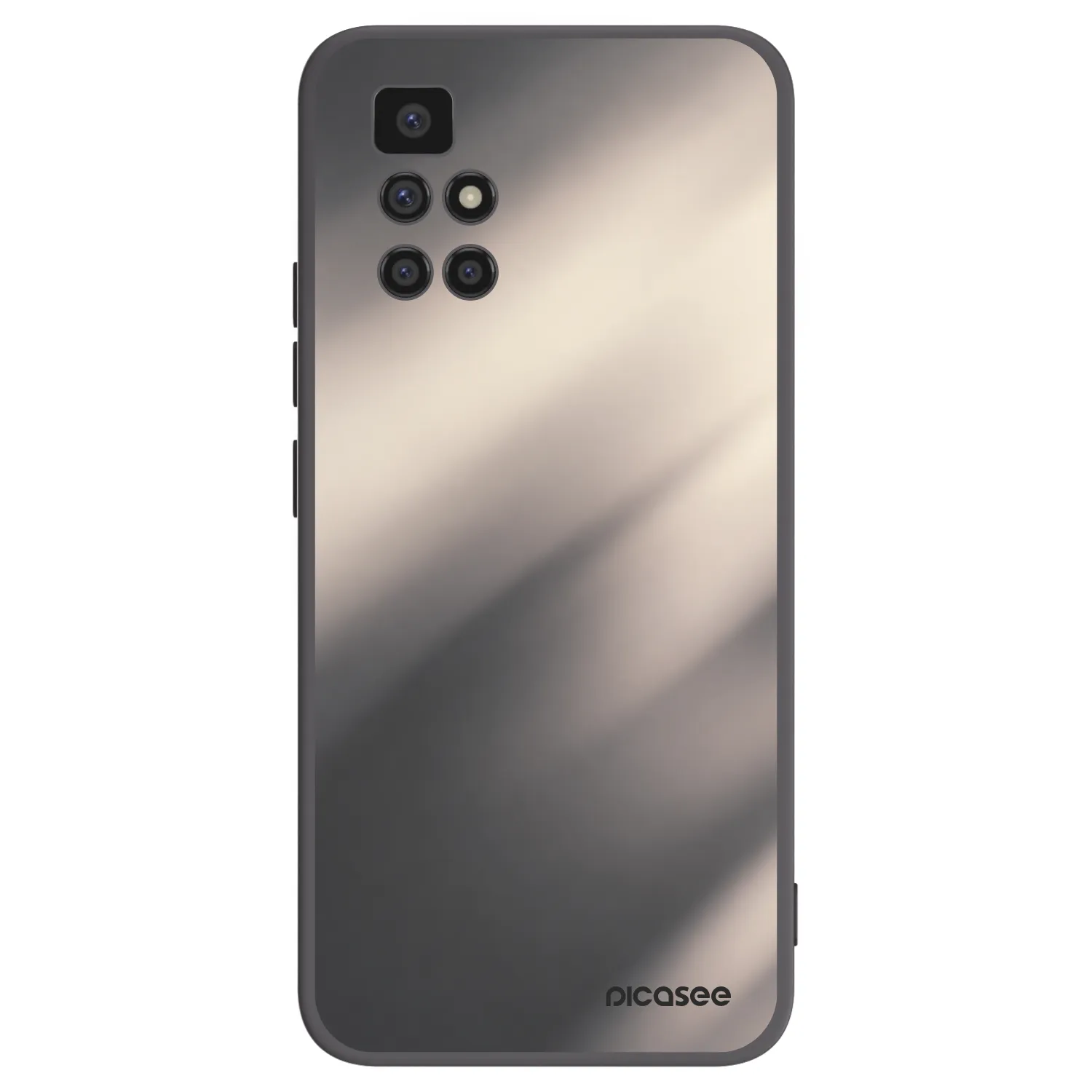Picasee fekete szilikon tok az alábbi mobiltelefonokra Xiaomi Redmi 10 - Smoky Beige