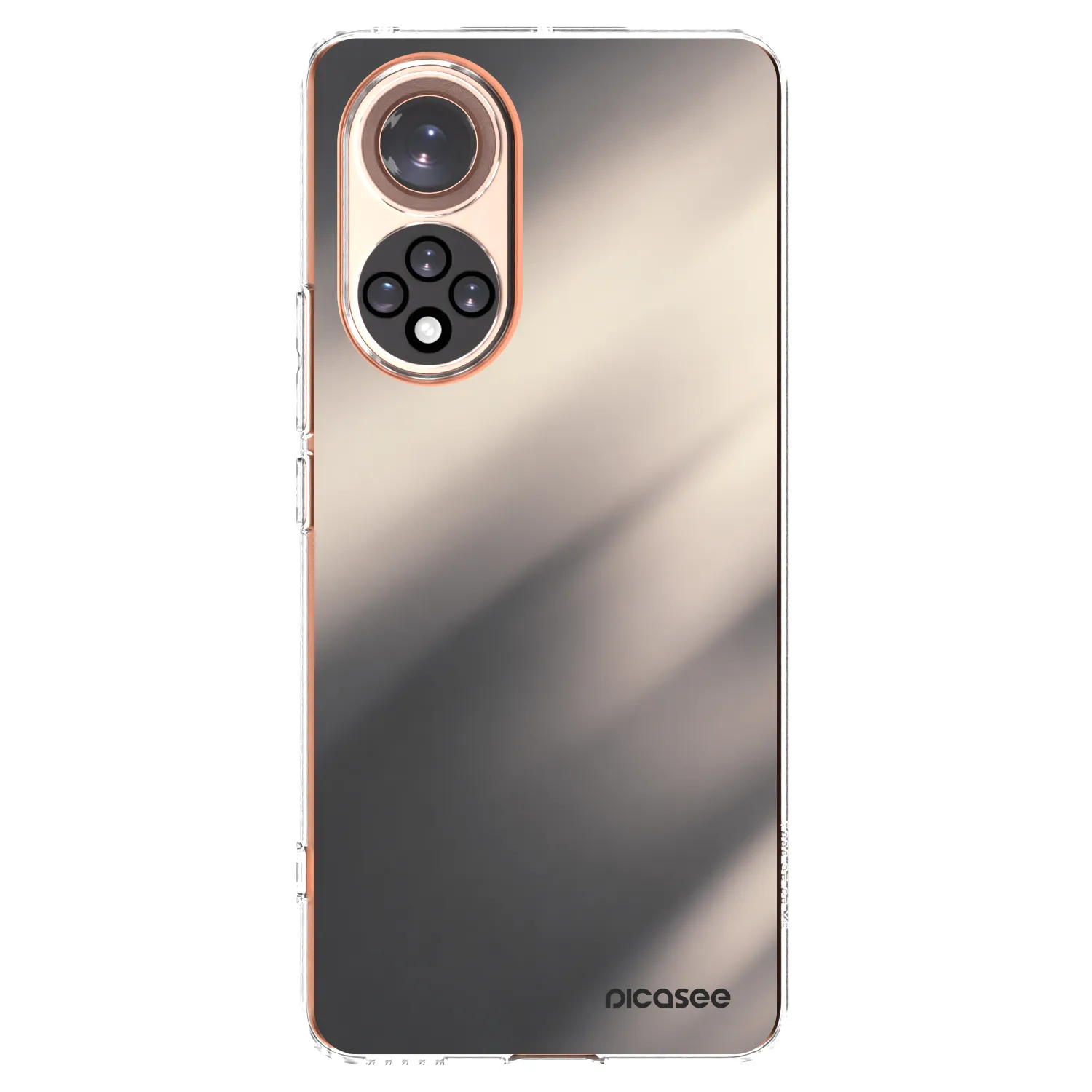 Picasee átlátszó szilikon tok az alábbi mobiltelefonokra Honor 50 5G - Smoky Beige
