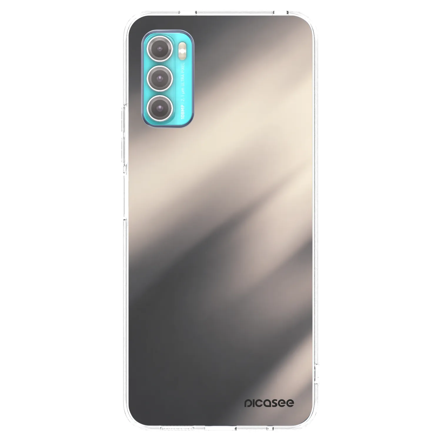 Picasee átlátszó szilikon tok az alábbi mobiltelefonokra Motorola Moto G60 - Smoky Beige