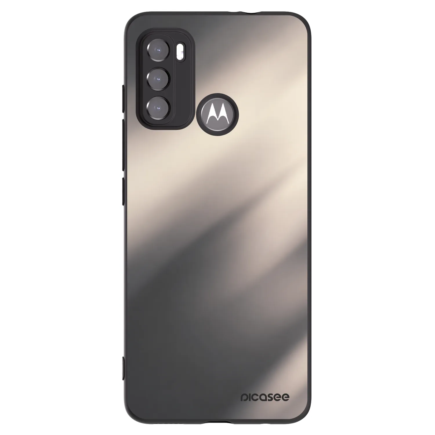 Picasee fekete szilikon tok az alábbi mobiltelefonokra Motorola Moto G60 - Smoky Beige
