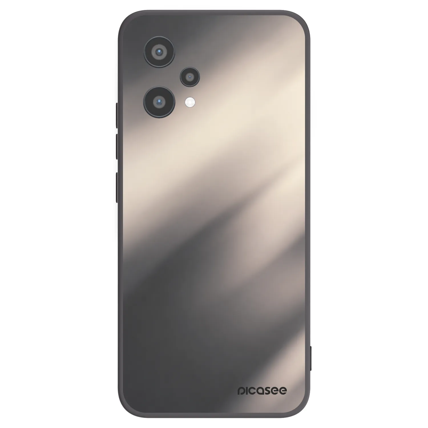 Picasee fekete szilikon tok az alábbi mobiltelefonokra Realme 9 Pro 5G - Smoky Beige