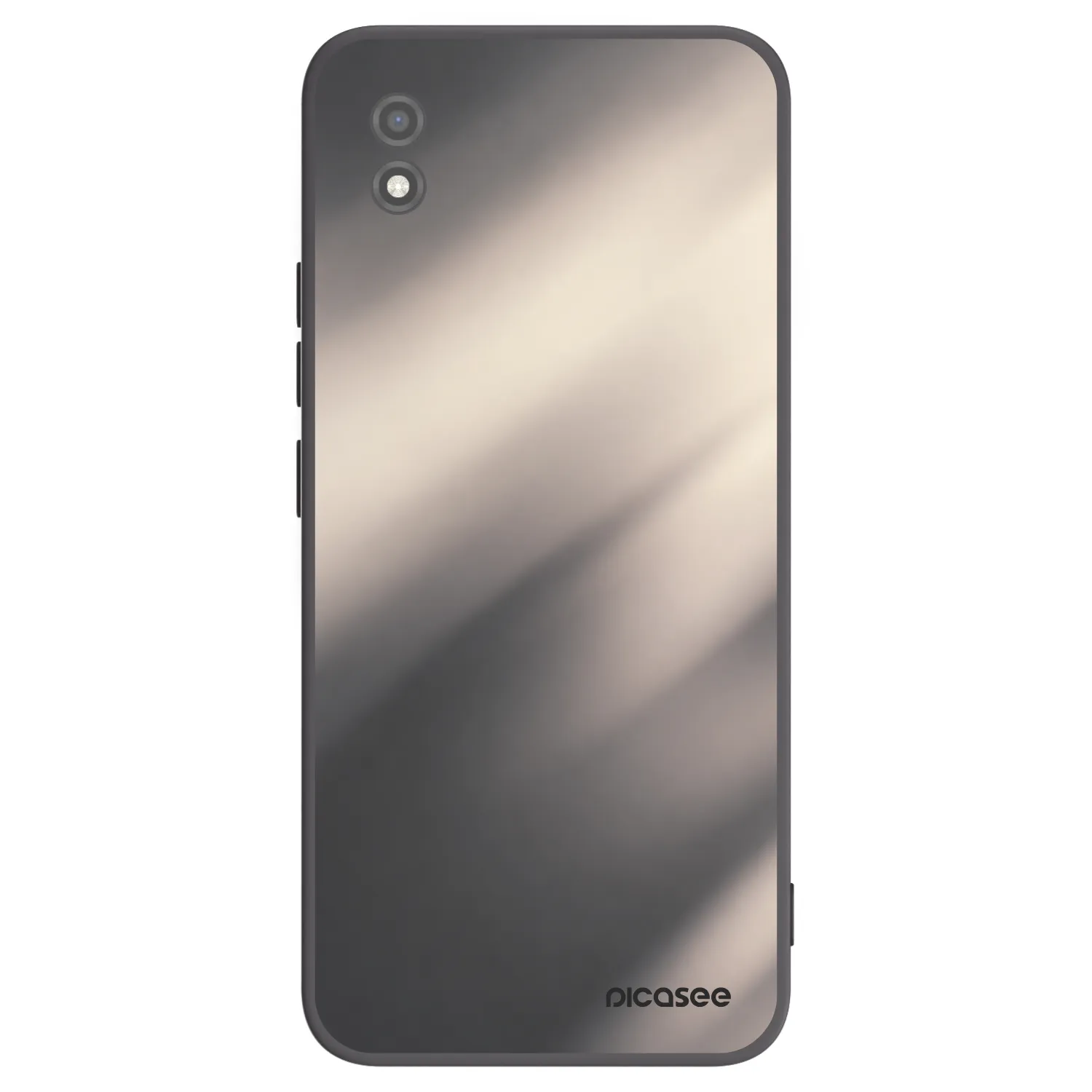 Picasee fekete szilikon tok az alábbi mobiltelefonokra Realme C11 (2021) - Smoky Beige