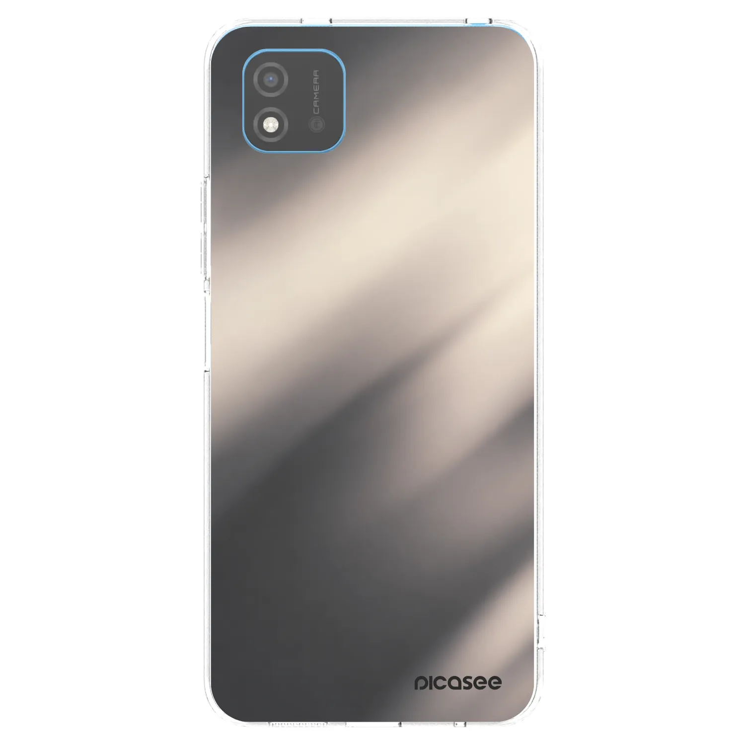 Picasee átlátszó szilikon tok az alábbi mobiltelefonokra Realme C11 (2021) - Smoky Beige
