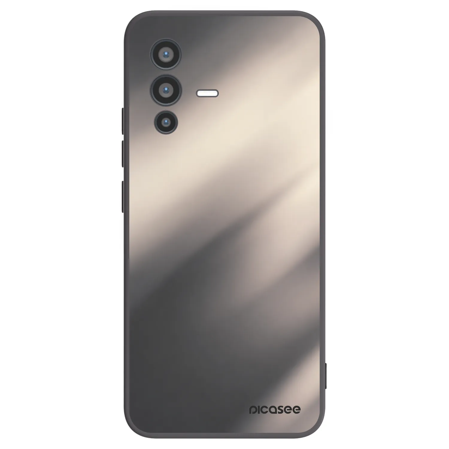 Picasee fekete szilikon tok az alábbi mobiltelefonokra Vivo V23 5G - Smoky Beige