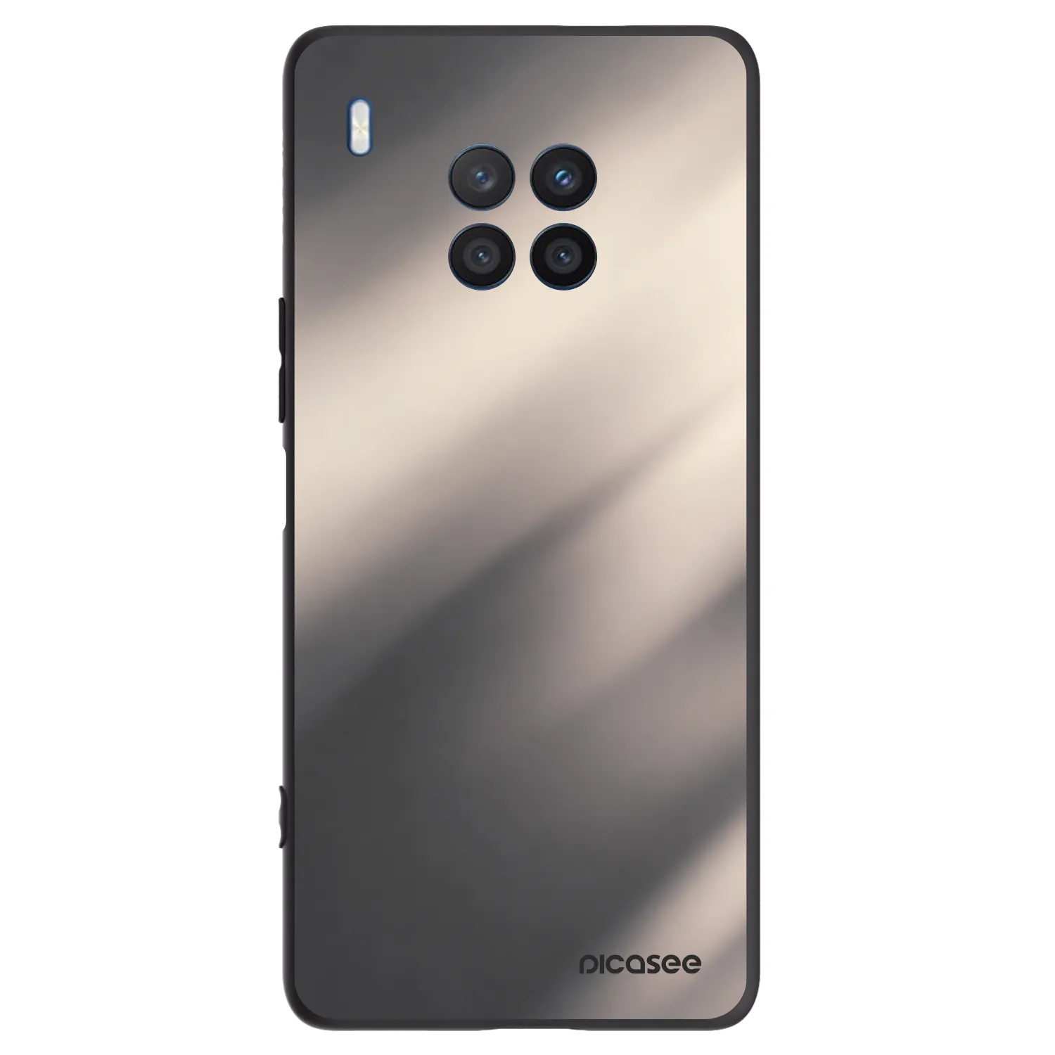 Picasee fekete szilikon tok az alábbi mobiltelefonokra Honor 50 Lite - Smoky Beige