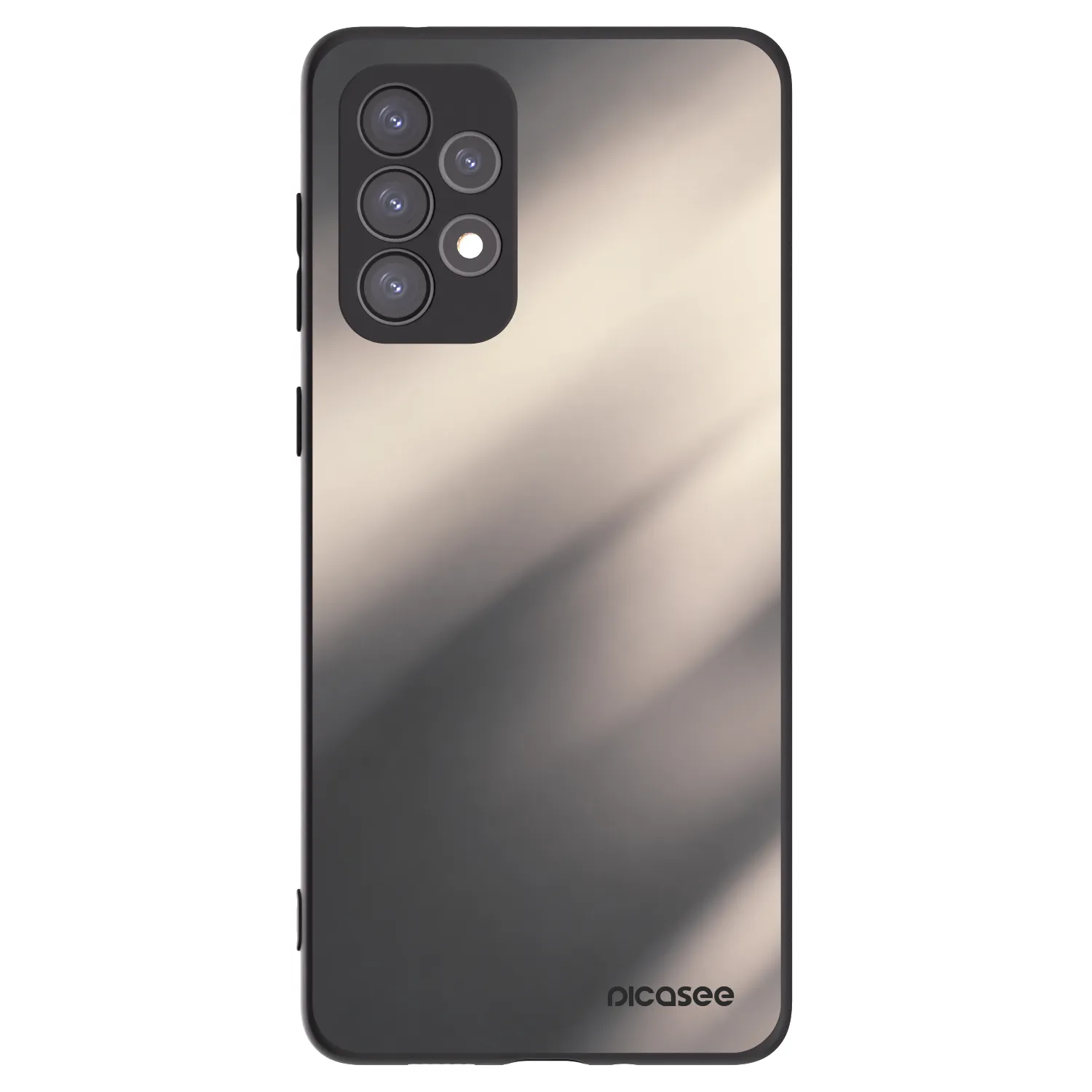 Picasee fekete szilikon tok az alábbi mobiltelefonokra Samsung Galaxy A73 5G - Smoky Beige