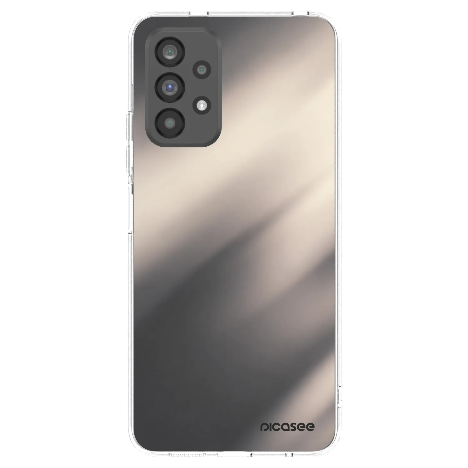 Picasee átlátszó szilikon tok az alábbi mobiltelefonokra Samsung Galaxy A73 5G - Smoky Beige