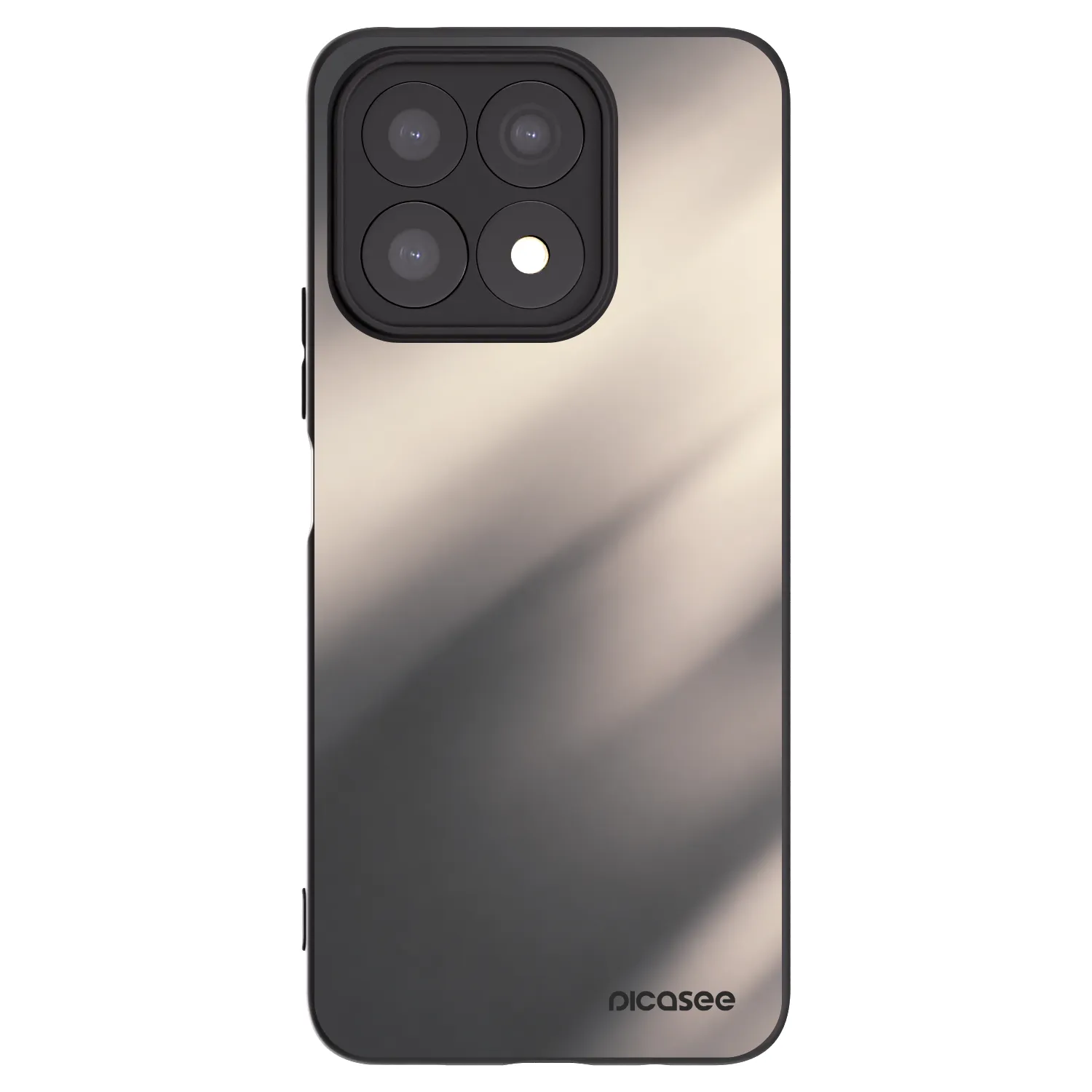 Picasee fekete szilikon tok az alábbi mobiltelefonokra Honor X8a - Smoky Beige