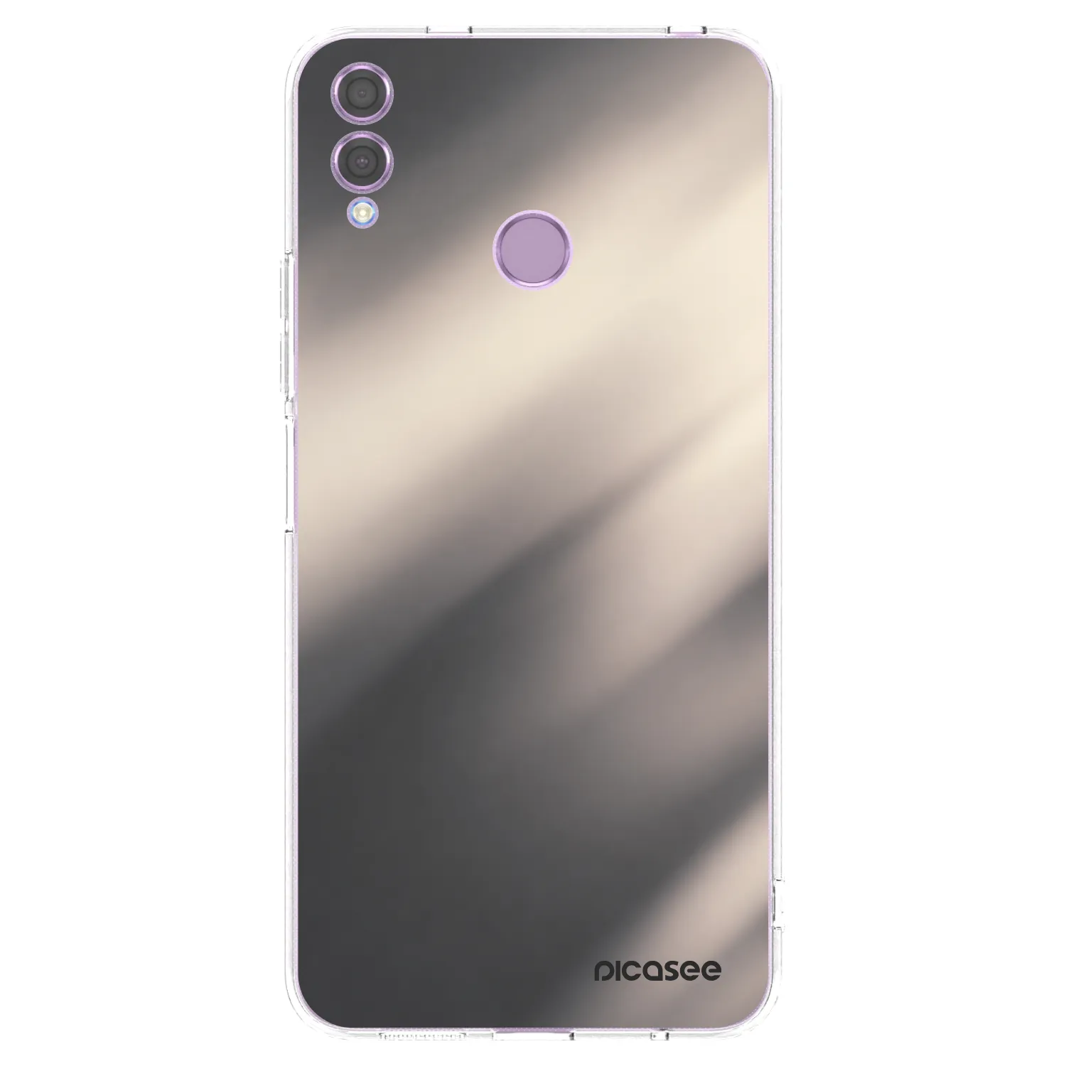 Picasee átlátszó szilikon tok az alábbi mobiltelefonokra Honor 8X - Smoky Beige
