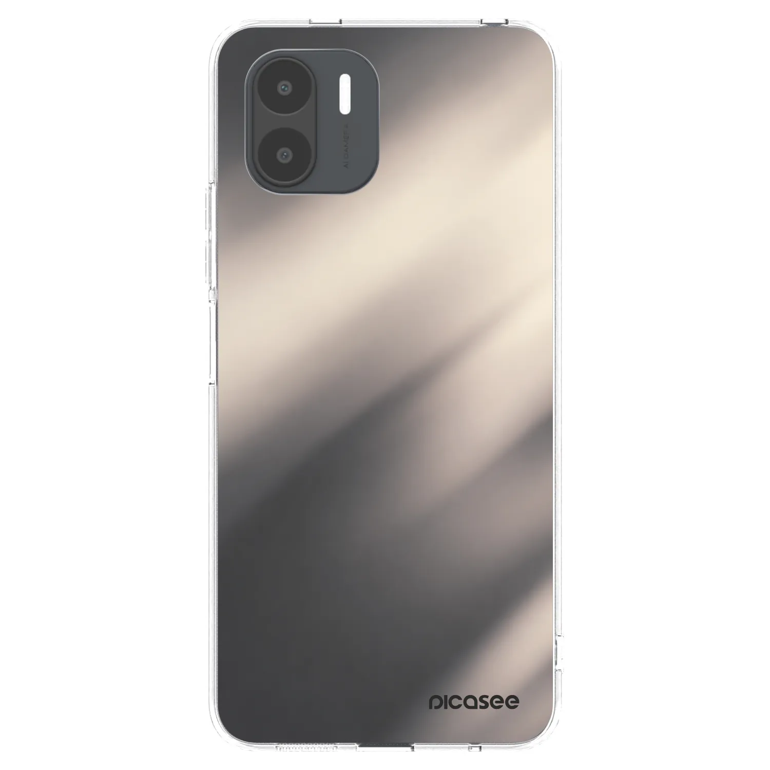 Picasee átlátszó szilikon tok az alábbi mobiltelefonokra Xiaomi Redmi A2 - Smoky Beige