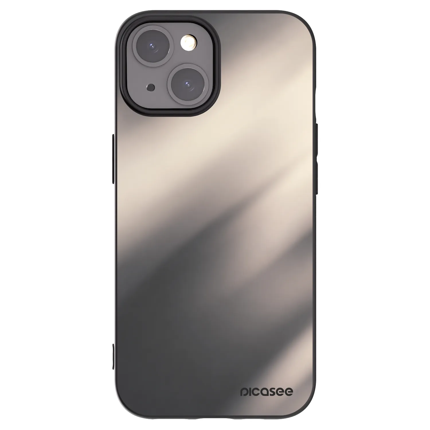 Picasee fekete szilikon tok az alábbi mobiltelefonokra Apple iPhone 15 - Smoky Beige