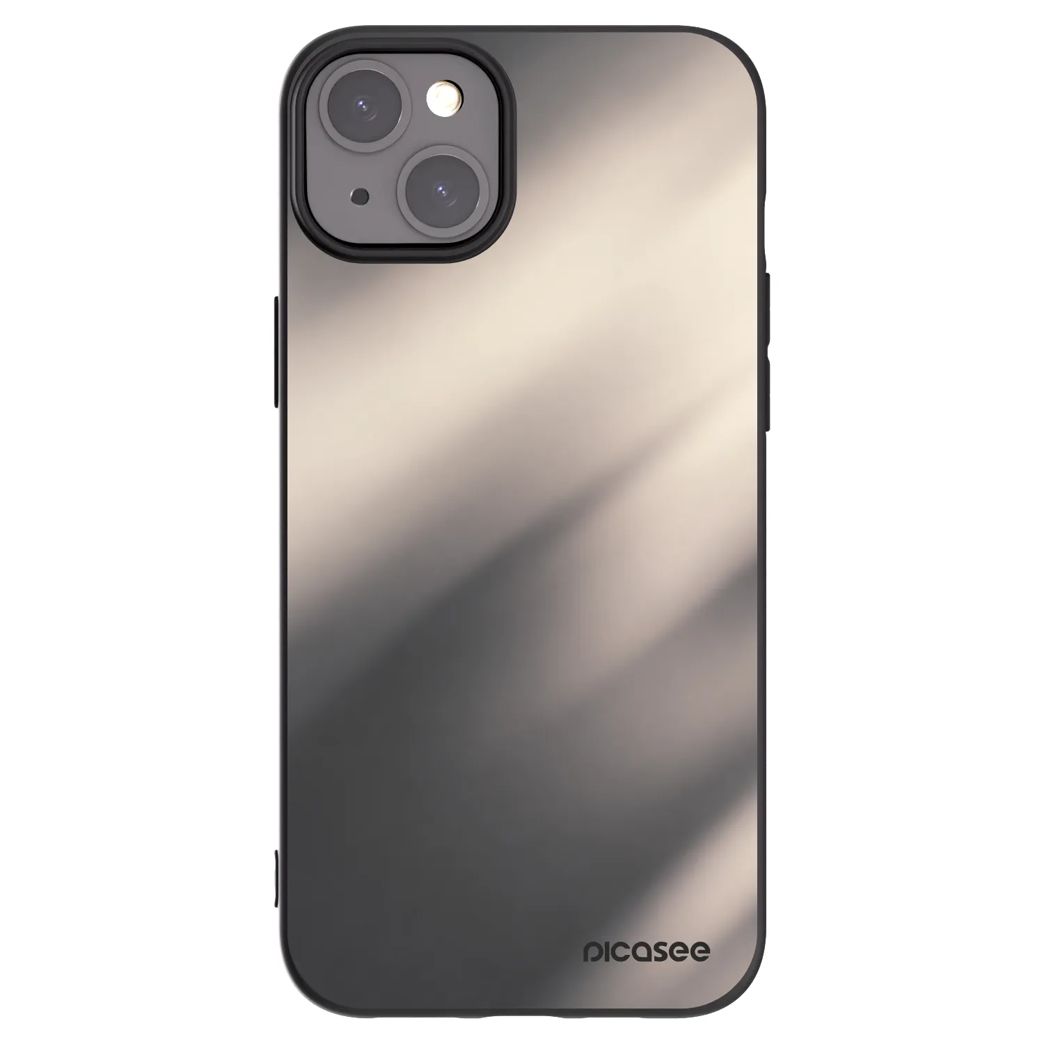 Picasee fekete szilikon tok az alábbi mobiltelefonokra Apple iPhone 15 Plus - Smoky Beige