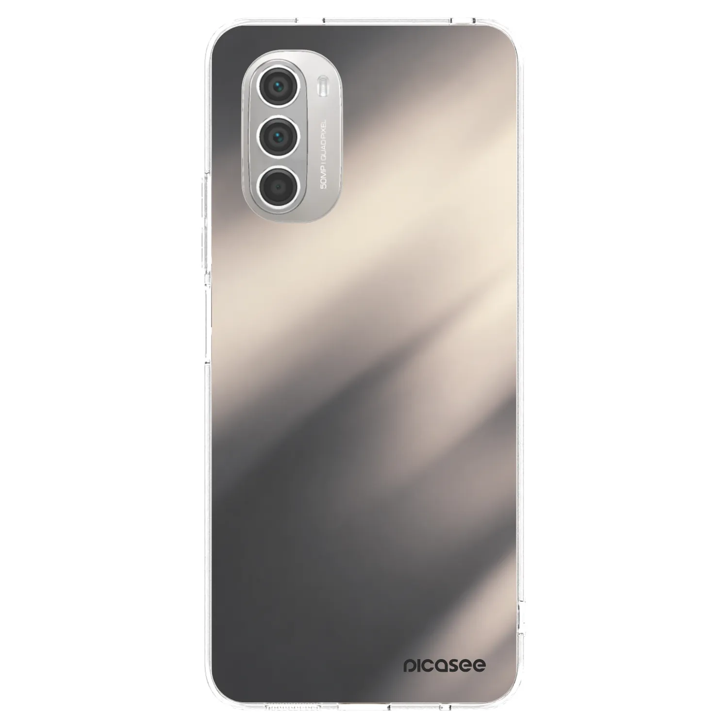 Picasee átlátszó szilikon tok az alábbi mobiltelefonokra Motorola Moto G51 - Smoky Beige