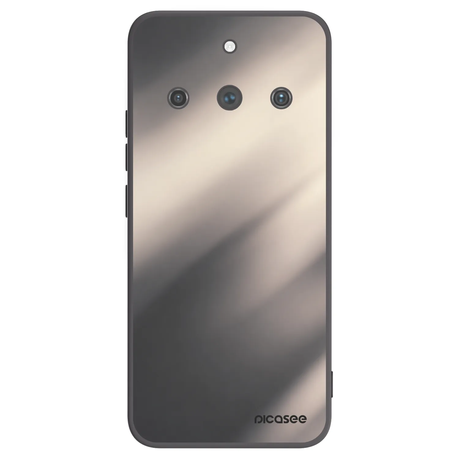 Picasee fekete szilikon tok az alábbi mobiltelefonokra Realme 11 Pro+ - Smoky Beige