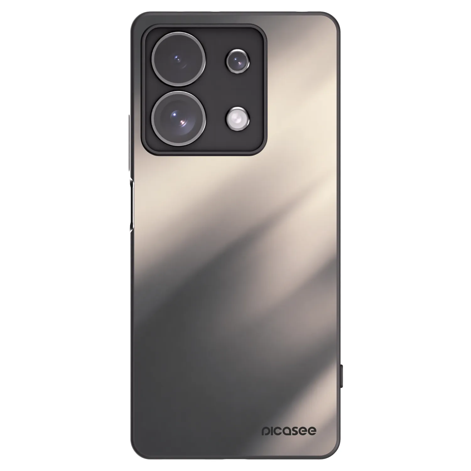 Picasee fekete szilikon tok az alábbi mobiltelefonokra Xiaomi Redmi Note 13 Pro 4G - Smoky Beige